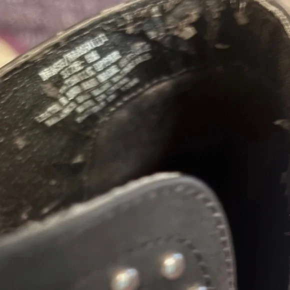 Madden Girl Black Studded Ankle Bootie Sz 8 - Picture 6 of 10